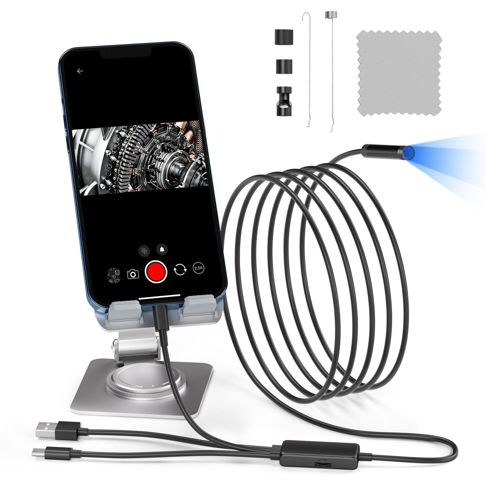 New Arrival 3 in 1 1080P Indus - огляд і ціна Endoscope Inspection Camera