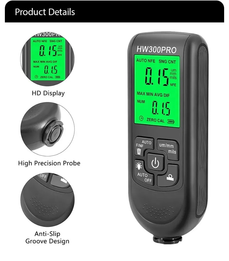 HW-300PRO Car Paint Film Autom - огляд і ціна Paint Thickness Gauge