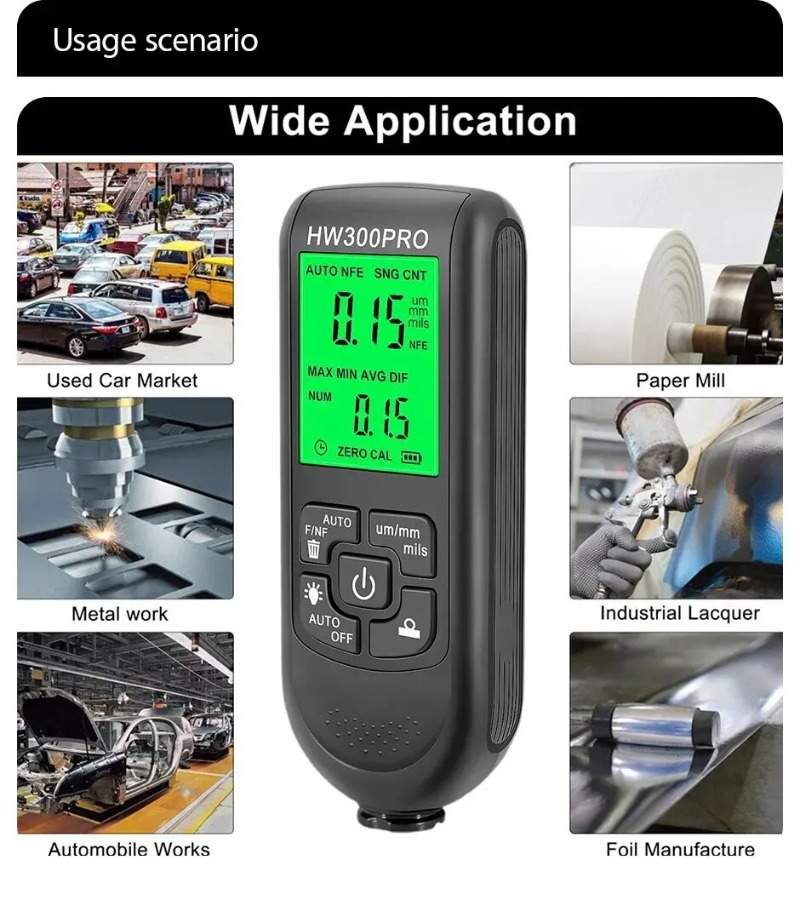 HW-300PRO Car Paint Film Autom - огляд і ціна Paint Thickness Gauge