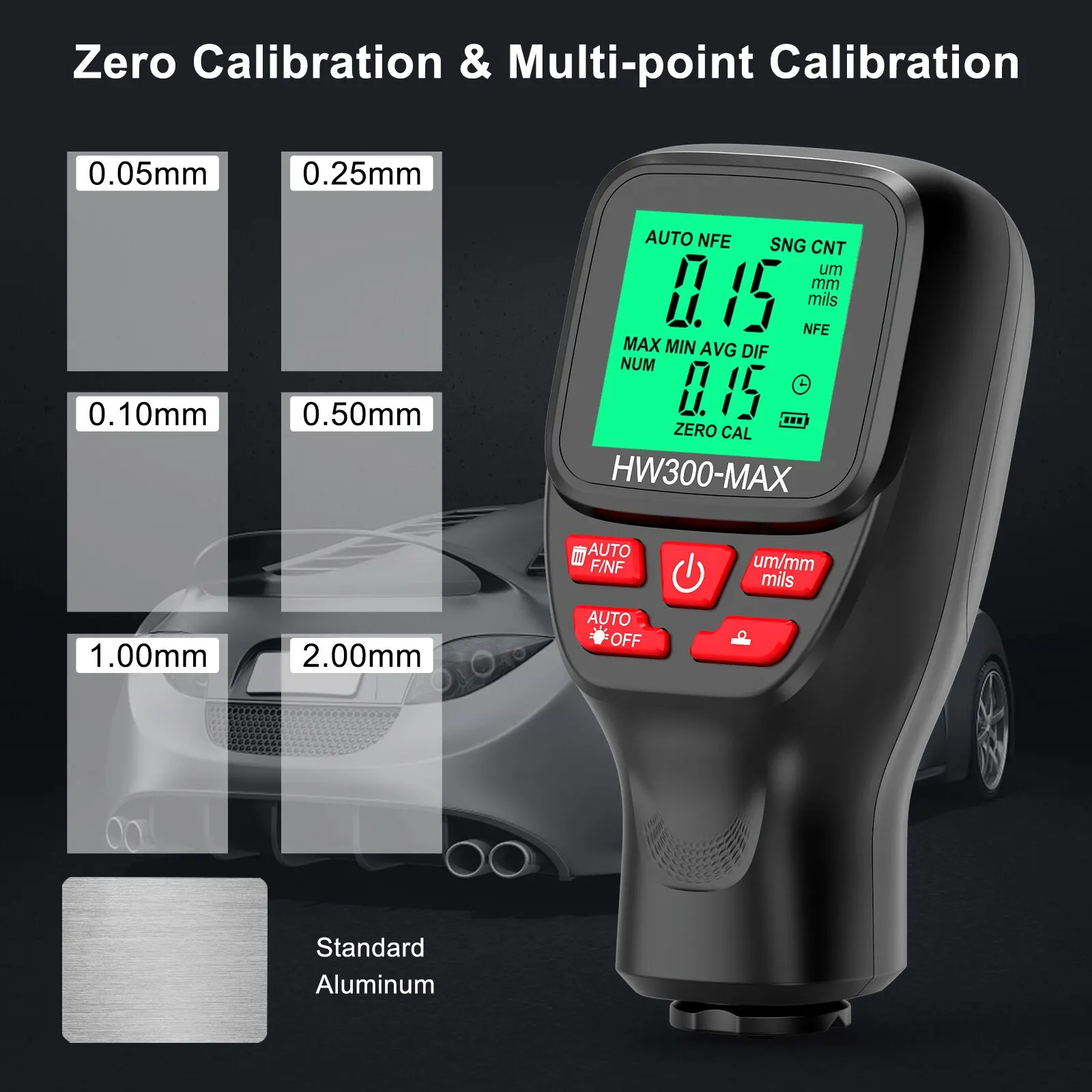 1Set HW300-MAX Coating High Pr - огляд і ціна Paint Thickness Gauge