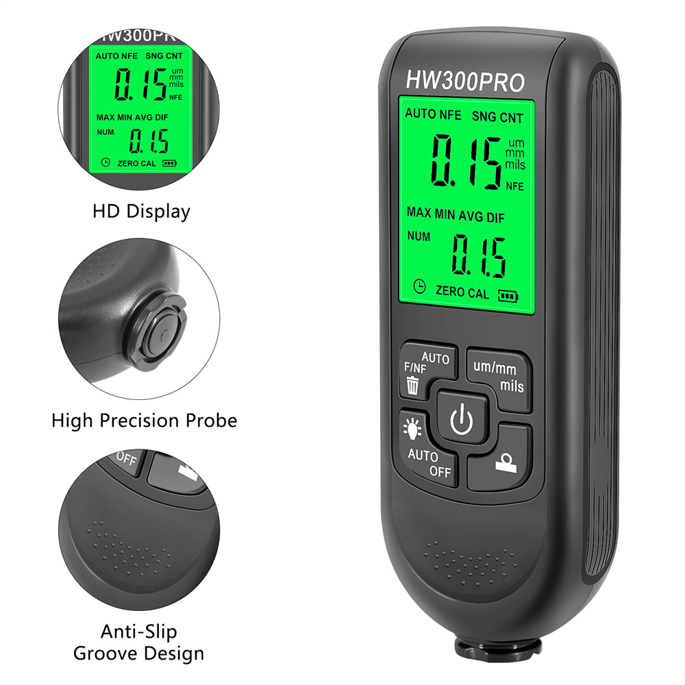 HW-300PRO Coating Thickness Ga - огляд і ціна Paint Thickness Gauge